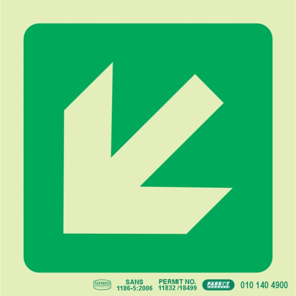 Directional Arrow Down and Left