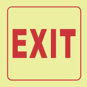 Exit Sign (19x19cm)