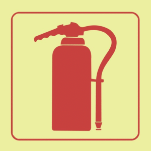 Fire Extinguisher Sign (19x19cm)